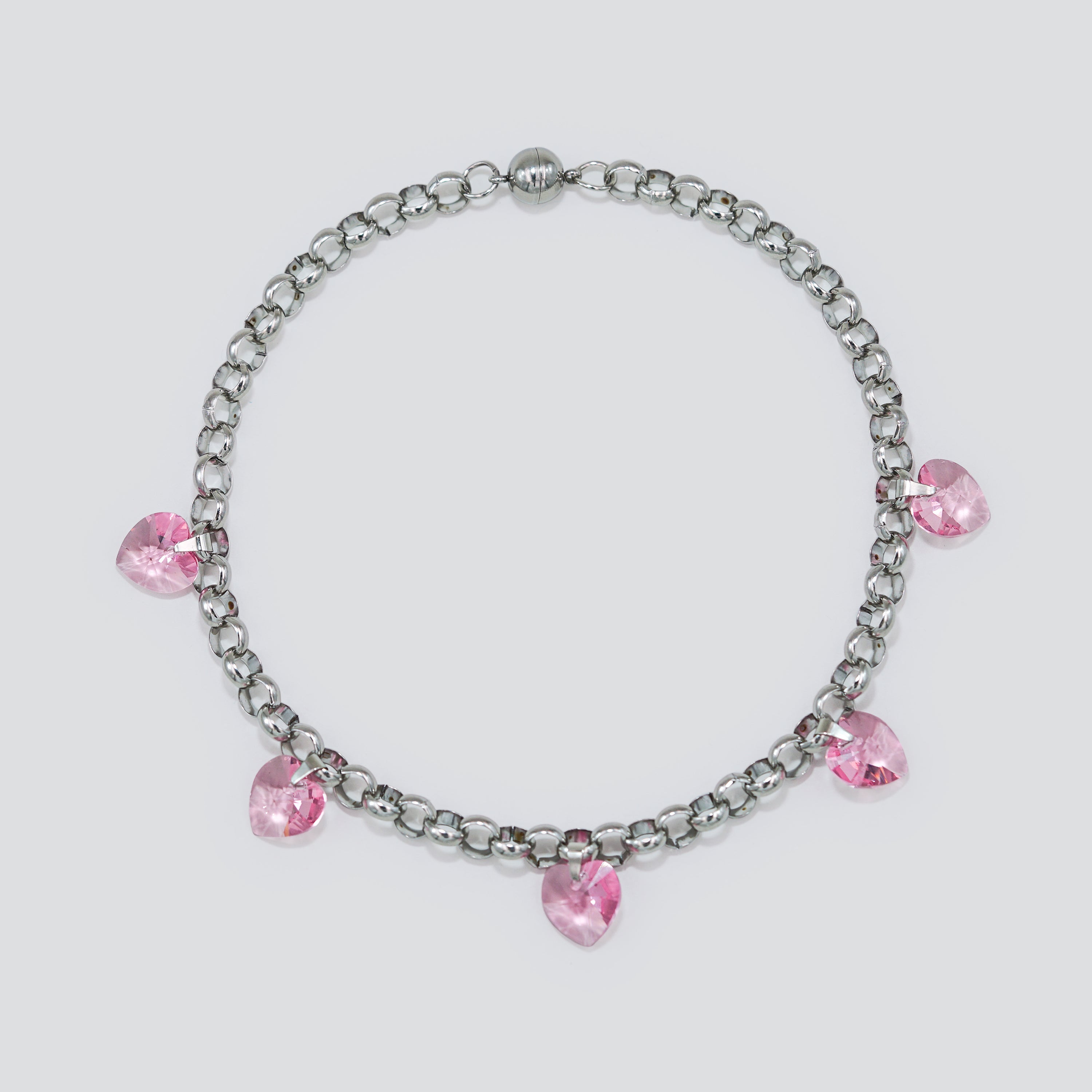 Collar GEMZ Silver — Pink