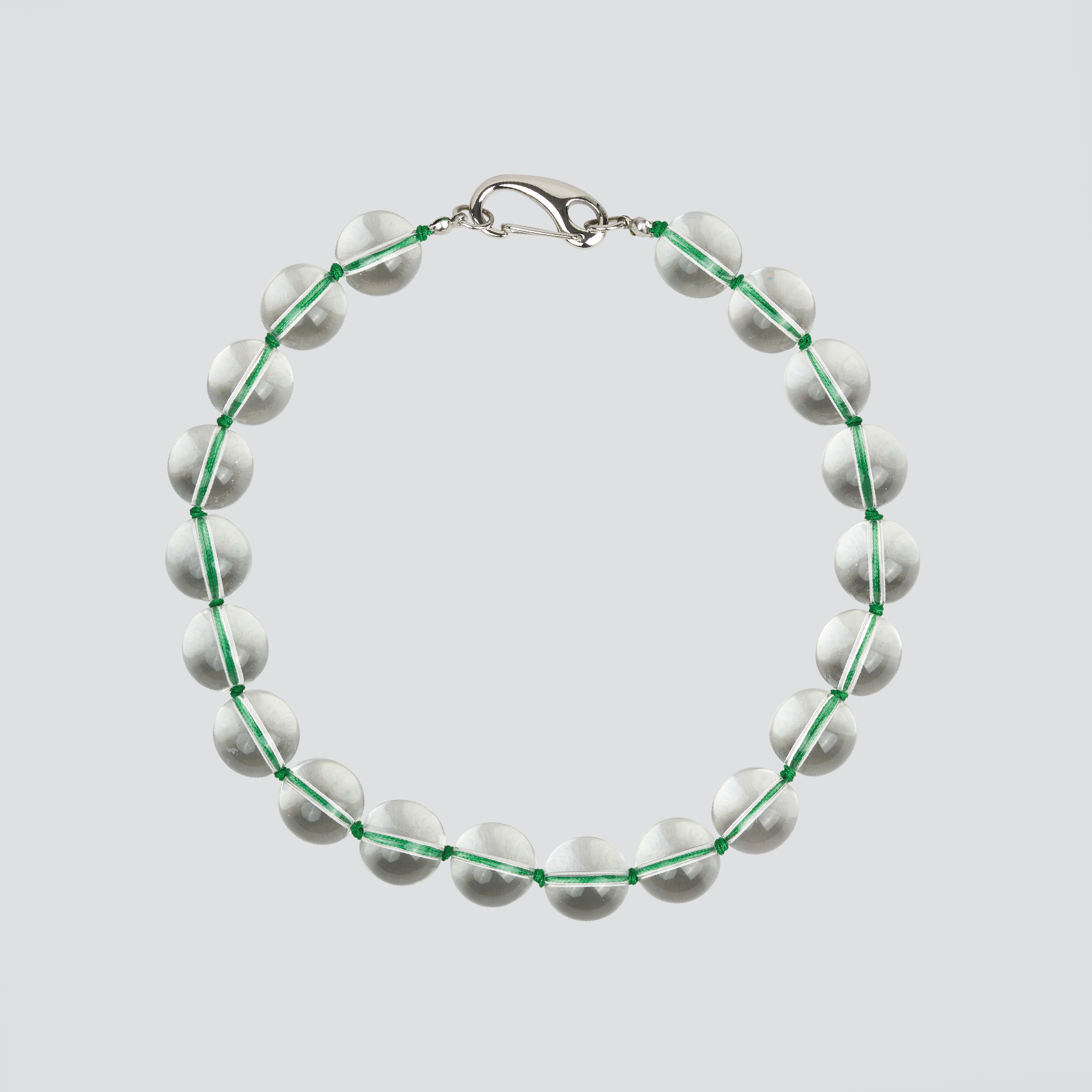 Collar Crystal — Green Thread