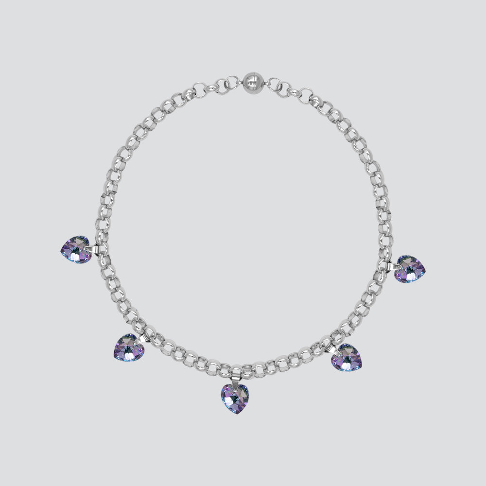 Collar GEMZ Silver — Dark Iris