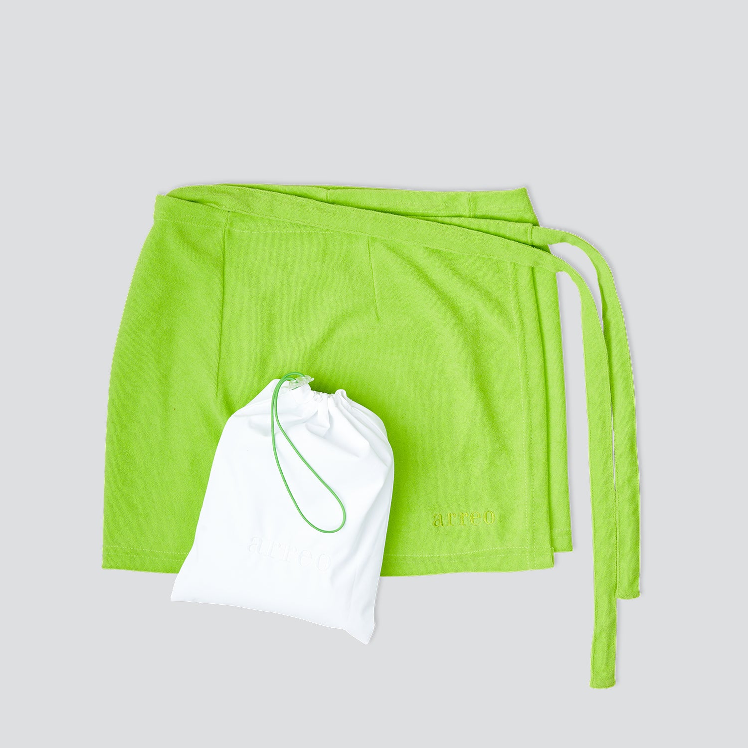 Towel Skirt — Lime Green